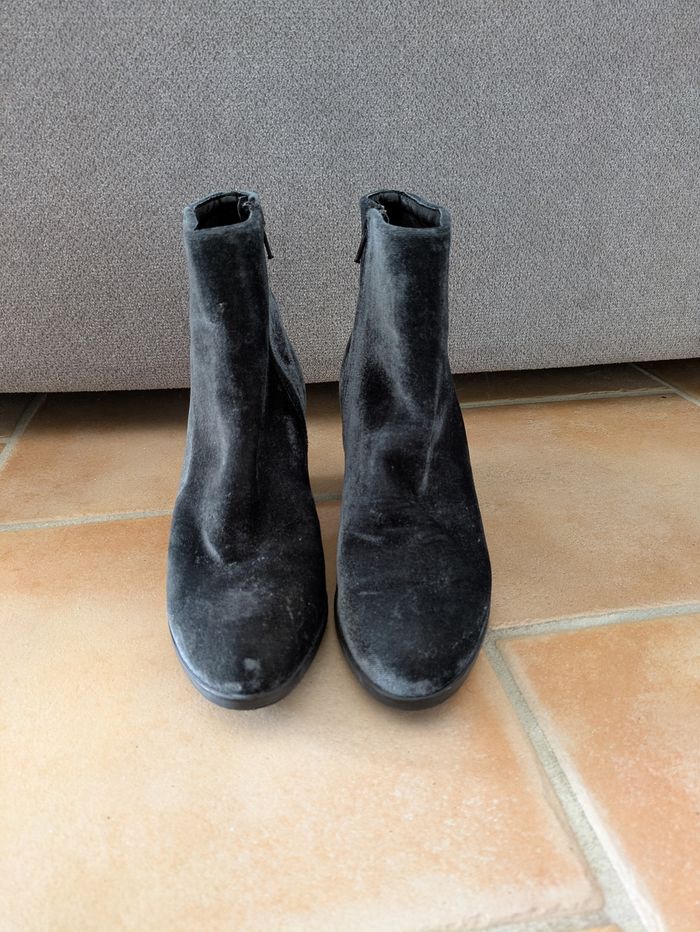 Bottines en velours Versace V1969 - photo numéro 4