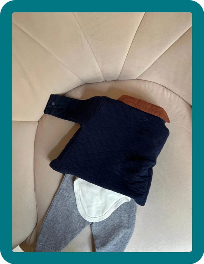 Ensemble 3 pièces veste body pantalon 3-6 mois - Jasper Conran Junior - photo numéro 9