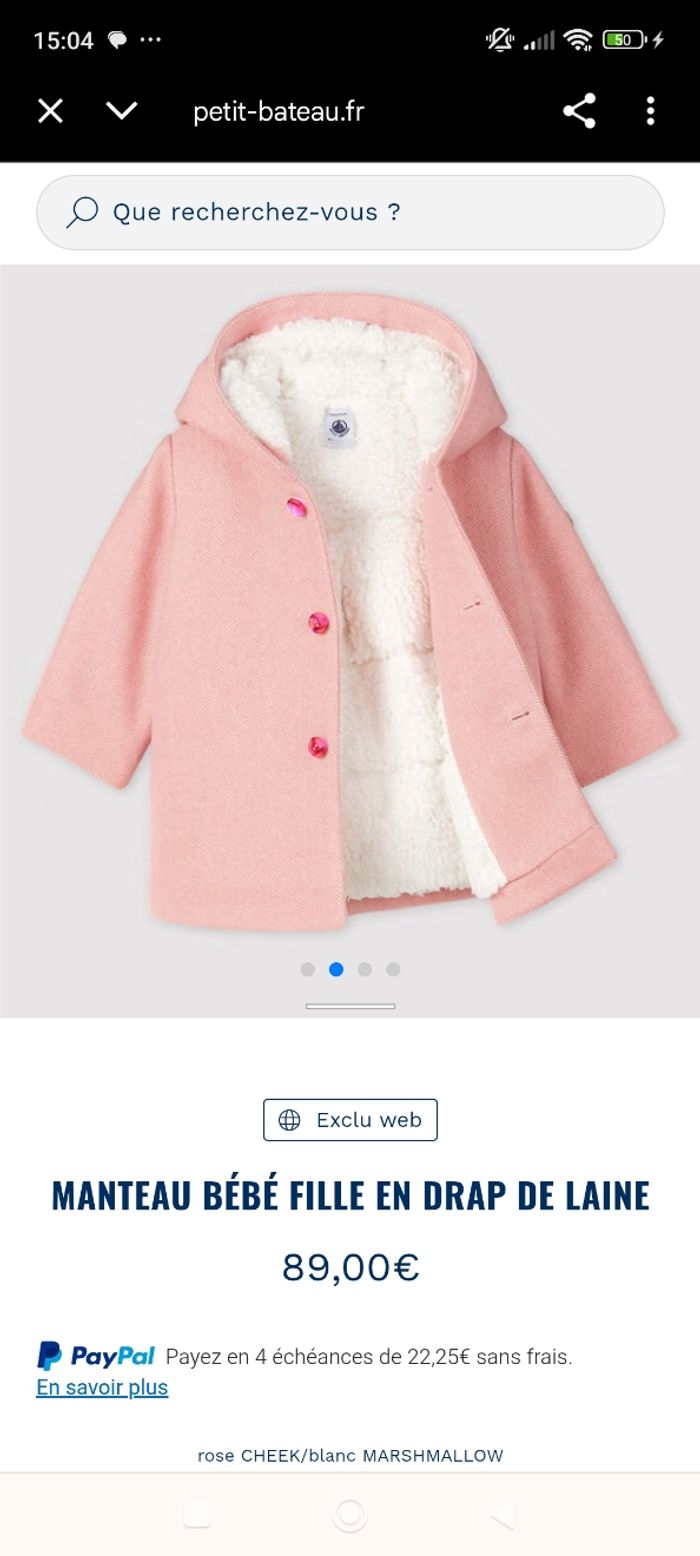 Magnifique manteau en laine Petit Bateau - photo numéro 4