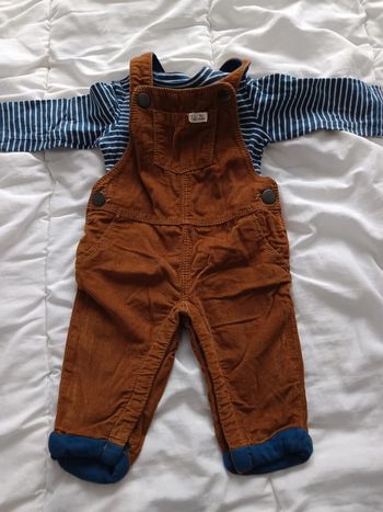 Ensemble salopette in extenso 62cm comme neuf