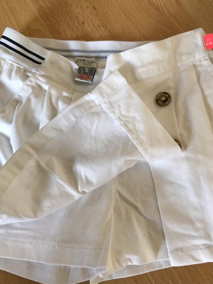 Jupe short blanc 4 ans Cyrillus - photo numéro 3