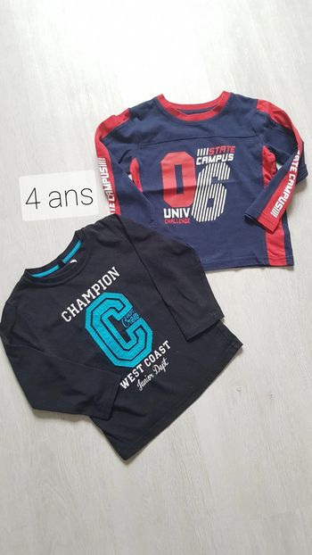 Lot 2 hauts manches longues