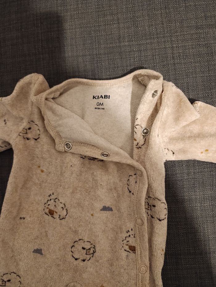Pyjama velours  naissance - photo numéro 2