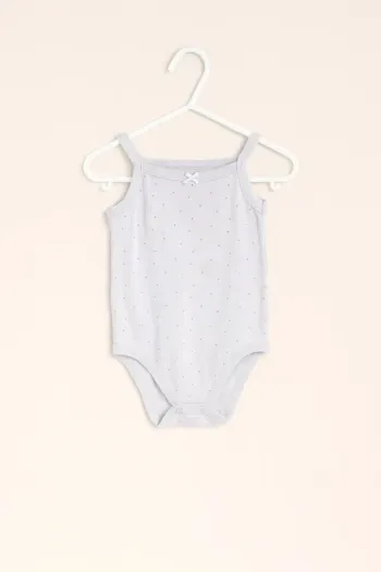 Body blanc à pois dorés – Kiabi – 36 mois