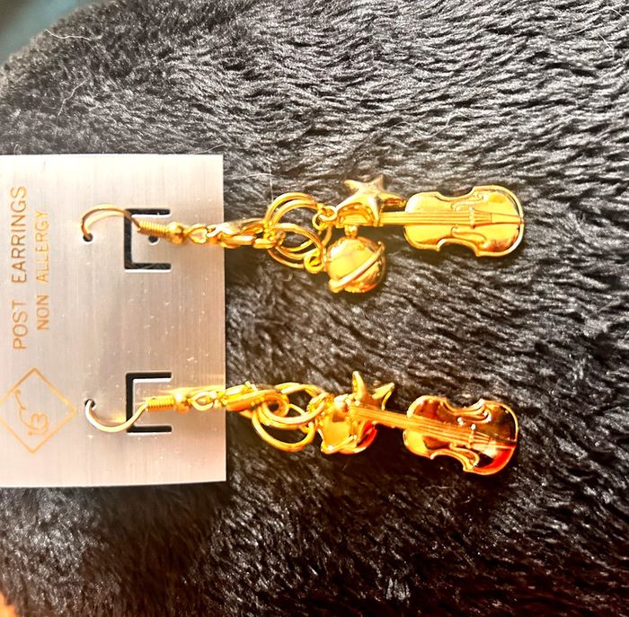 Boucles d’oreilles violon