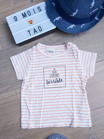t-shirt tao 9 mois