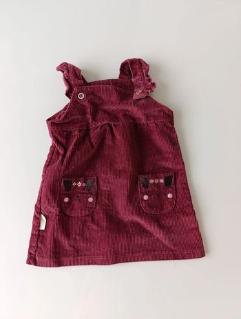 Robe velours petit béguin 18 mois 86cm