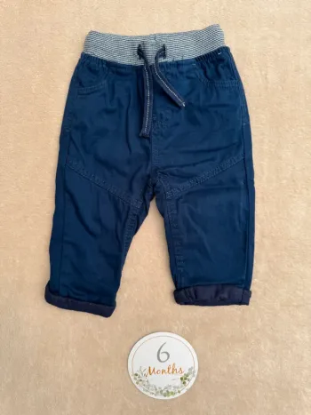 Pantalon bleu marine • lapinou • taille 6 mois