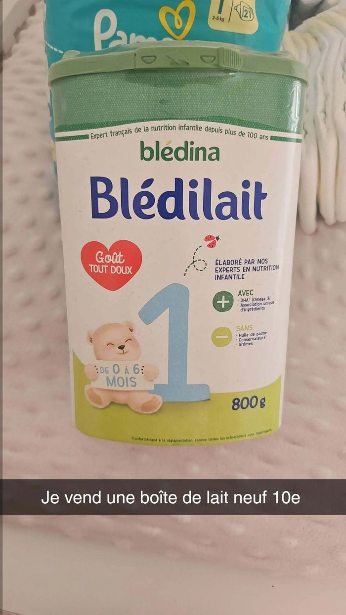 Boite de lait bledina premier âge