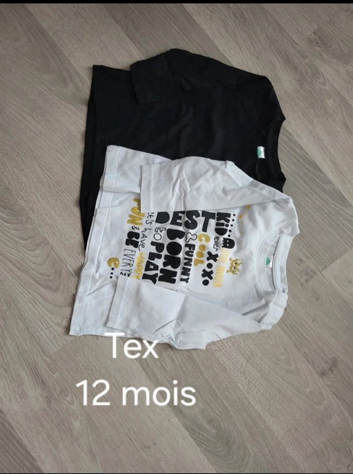 Lot tee-shirts "Tex" 12mois