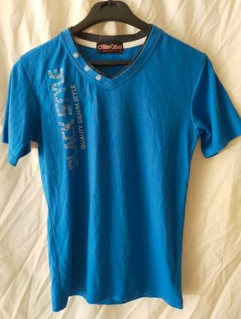 Tee-shirt bleu, taille S·Bon état·Blue Soul
