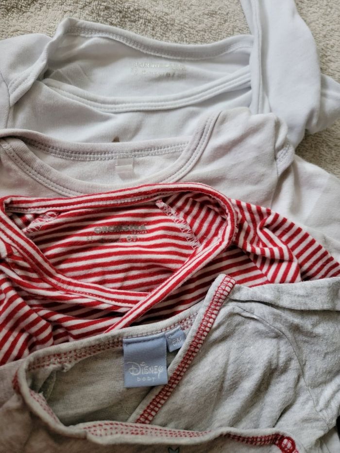 Lot de 4 bodies manches longues 6 mois garçon - photo numéro 3