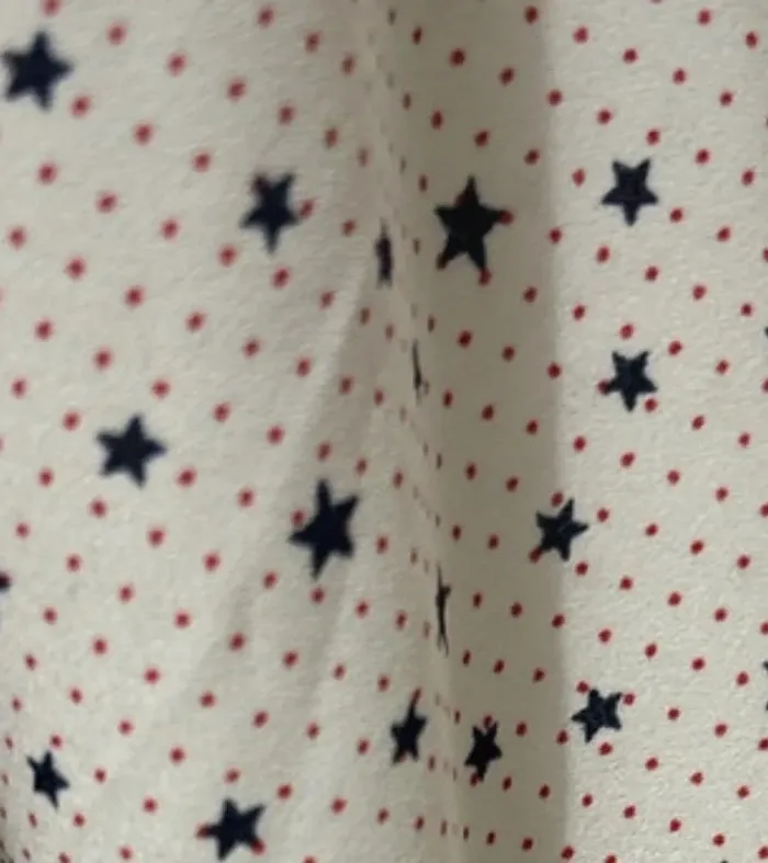 Chemise étoiles et pois Emma blués taille. 38 - photo numéro 4