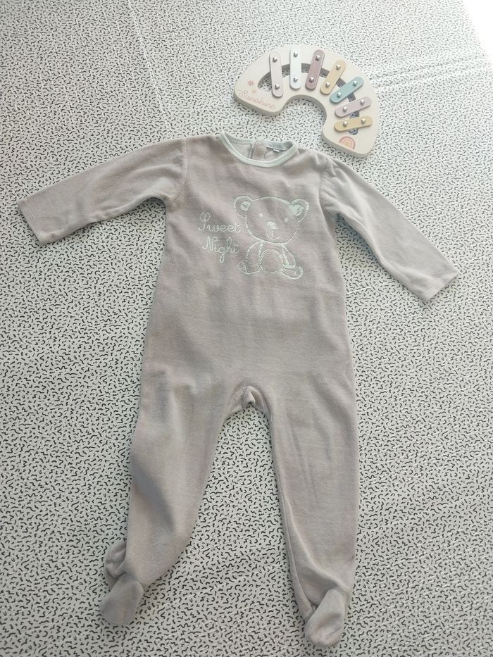 Pyjama velours bébé – In Extenso – 24/36 mois (98 cm)