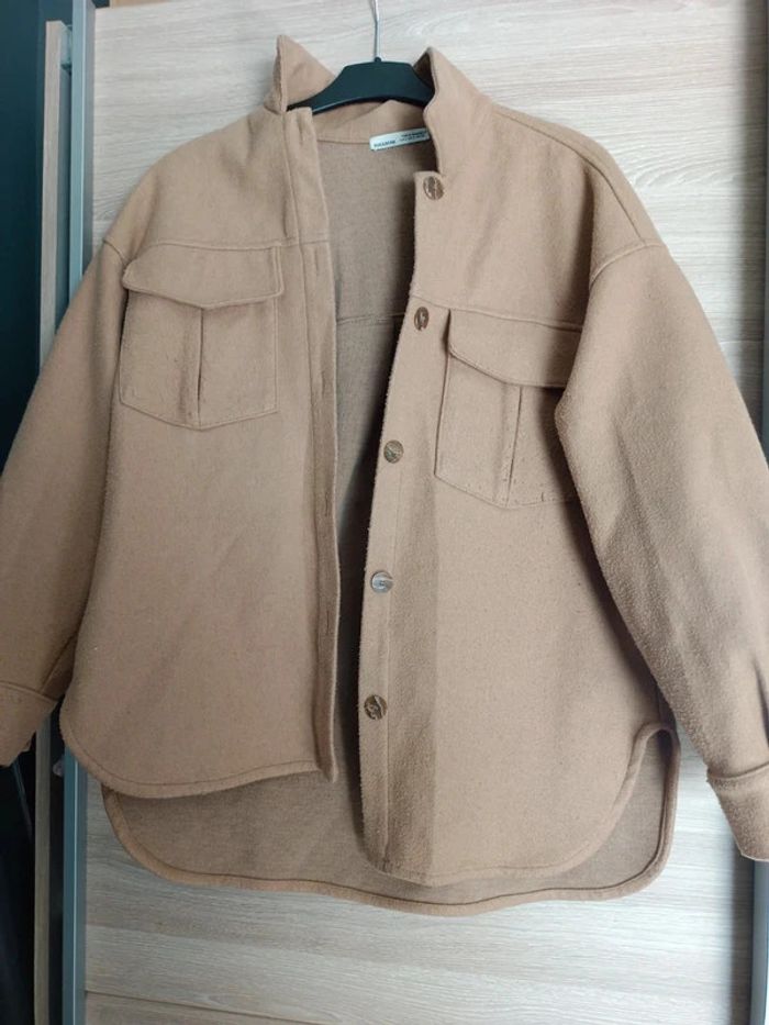 Vestes chemise beige Pull & Bear - photo numéro 7
