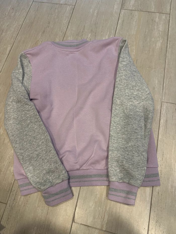 Veste mi-saison mauve et gris – Taille 146 (10-11 ans) - photo numéro 3