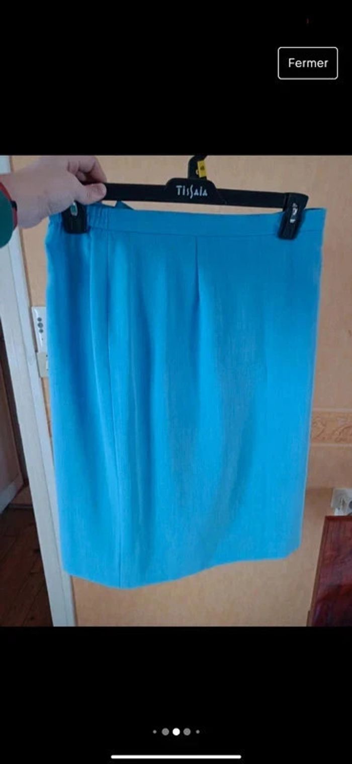 Ensemble de tailleur chic pour cérémonie femme taille 46 en excellent état - photo numéro 5