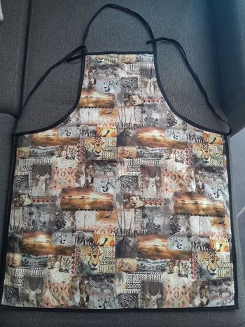Tablier de cuisine la savane africaine