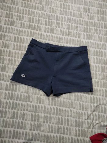 Short court bleu marine rétro vintage Adidas taille 42