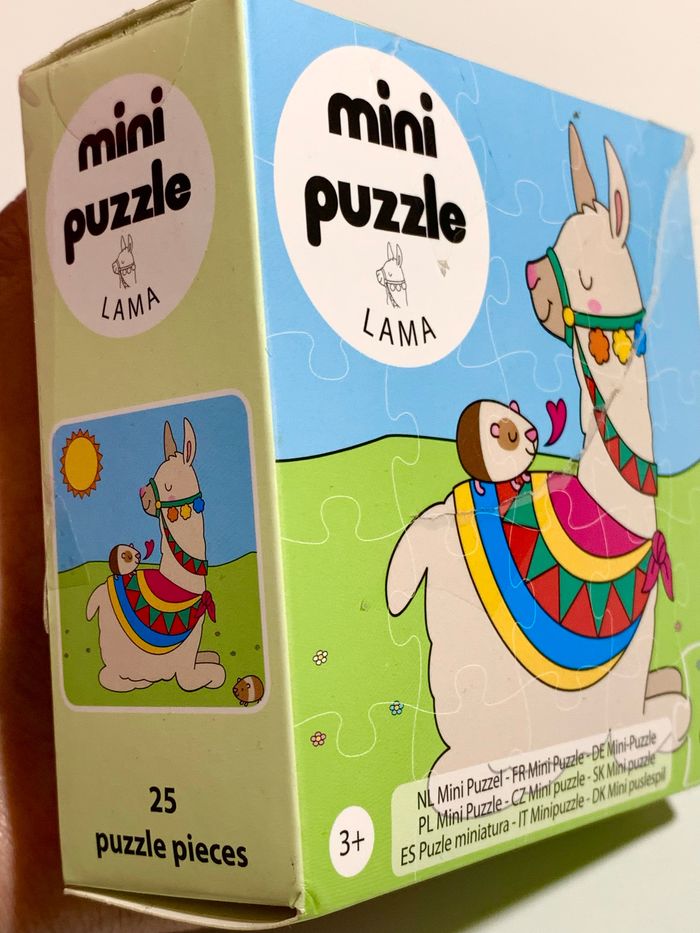 Lot 2 puzzles, lama et coloriage, complets - photo numéro 4