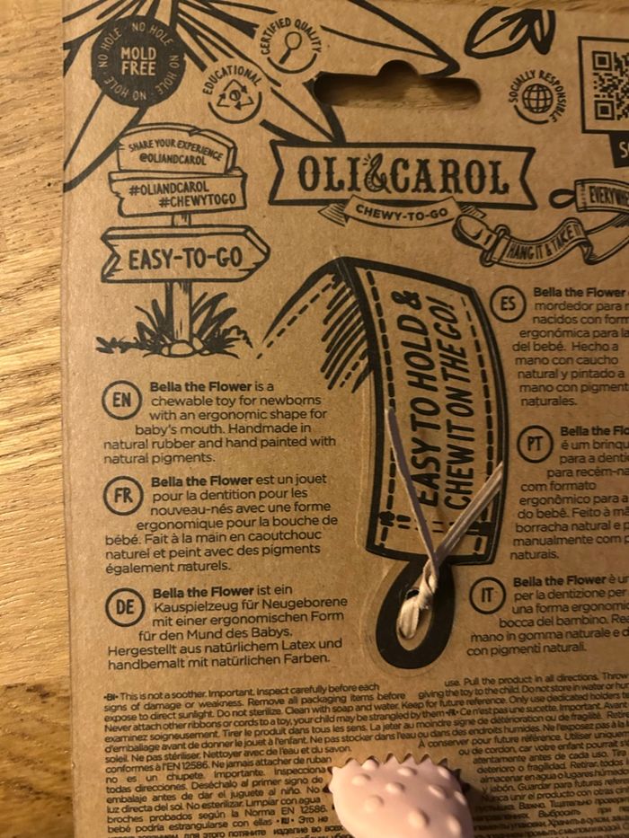 Jouet de dentition  - Bella la fleur  - Oli & Carol - photo numéro 5