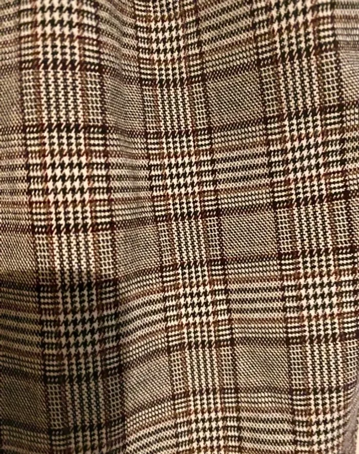 Pantalon tailleur décontracté à carreaux - T36 - photo numéro 3