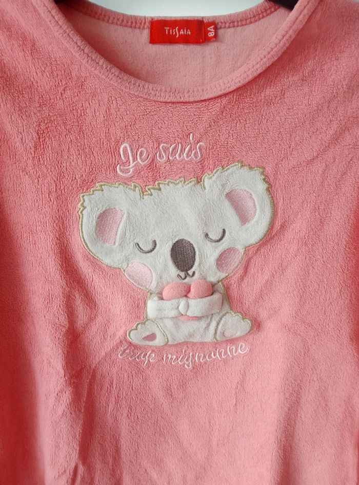 Pyjama 2 pièces hiver - Fille 8 ans - photo numéro 3