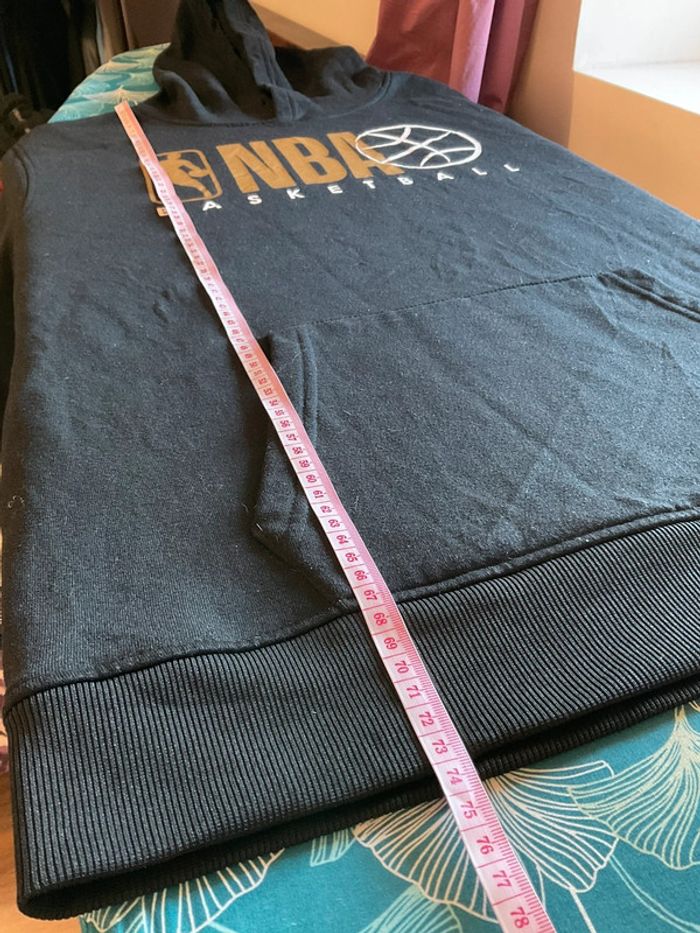 Sweat à capuche pour homme NBA noir taille L 175 - photo numéro 10