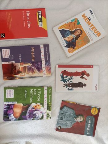 Lot spécial théâtre classique & contemporain 5 œuvres 1 guide