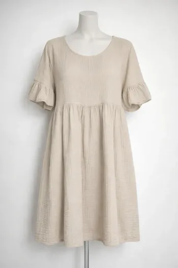 Robe fluide beige sweetisima Neuf