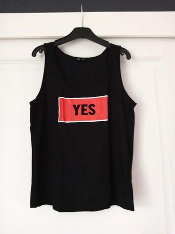 débardeur t-shirt noir jennyfer taille m