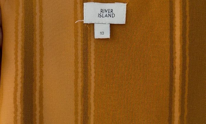 Robe Moutarde rayée River Island taille 36 - parfait état - photo numéro 5