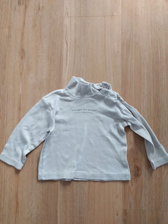 Pull col roulé Grain de blé 18 mois Manger ma soupe