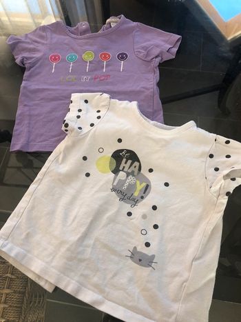 Lot t-shirt 1 an