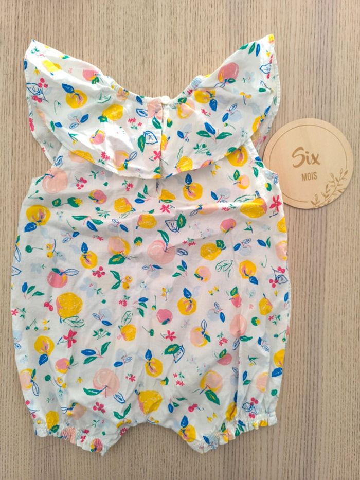 Barboteuse Petit bateau / neuf / taille 6 mois / imprimé fruité multicolores - photo numéro 2