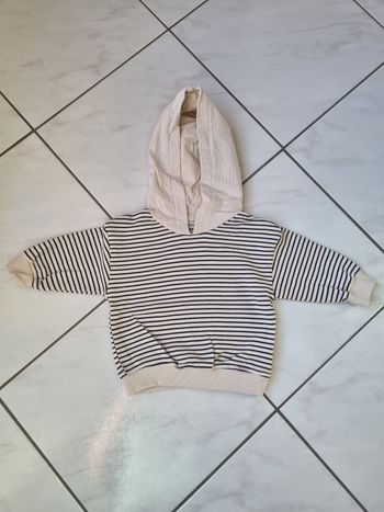 Pull avec capuche 6 mois