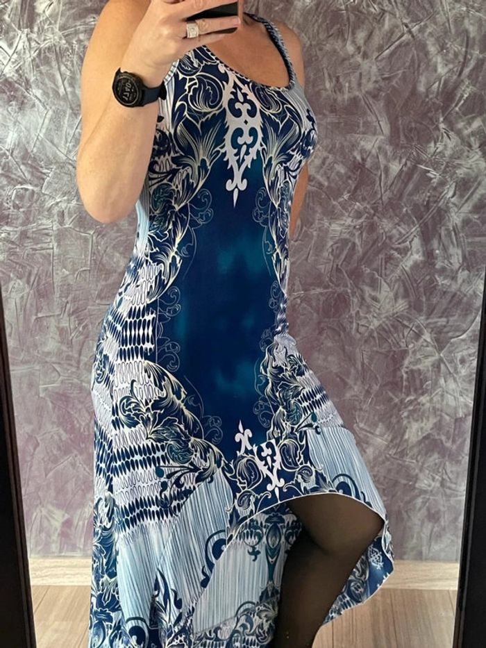 Superbe robe 2 longueurs bleue - photo numéro 6