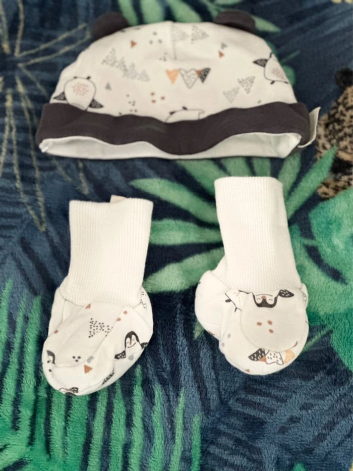 Bonnet chaussons bébé