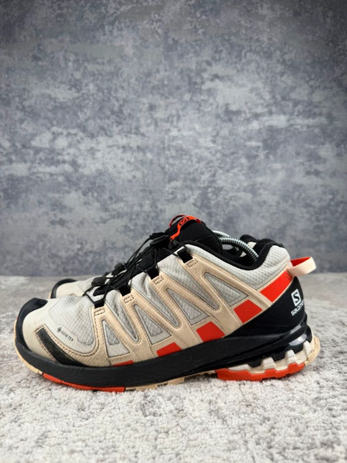 Salomon XA Pro 3D V8 - Gore-Tex - Black & White & Orange - photo numéro 5