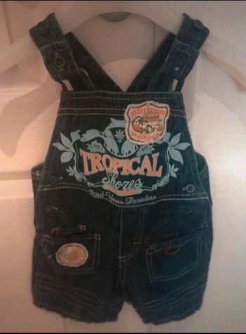 Salopette été garcon 12 mois