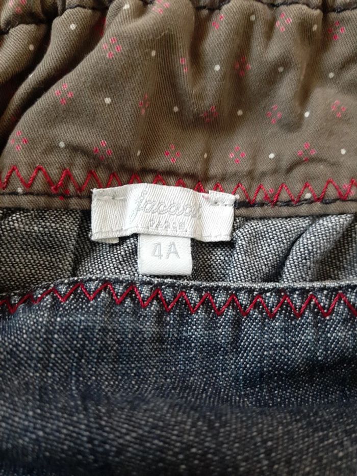 Jupe en jeans réglable fille 100% coton - photo numéro 4