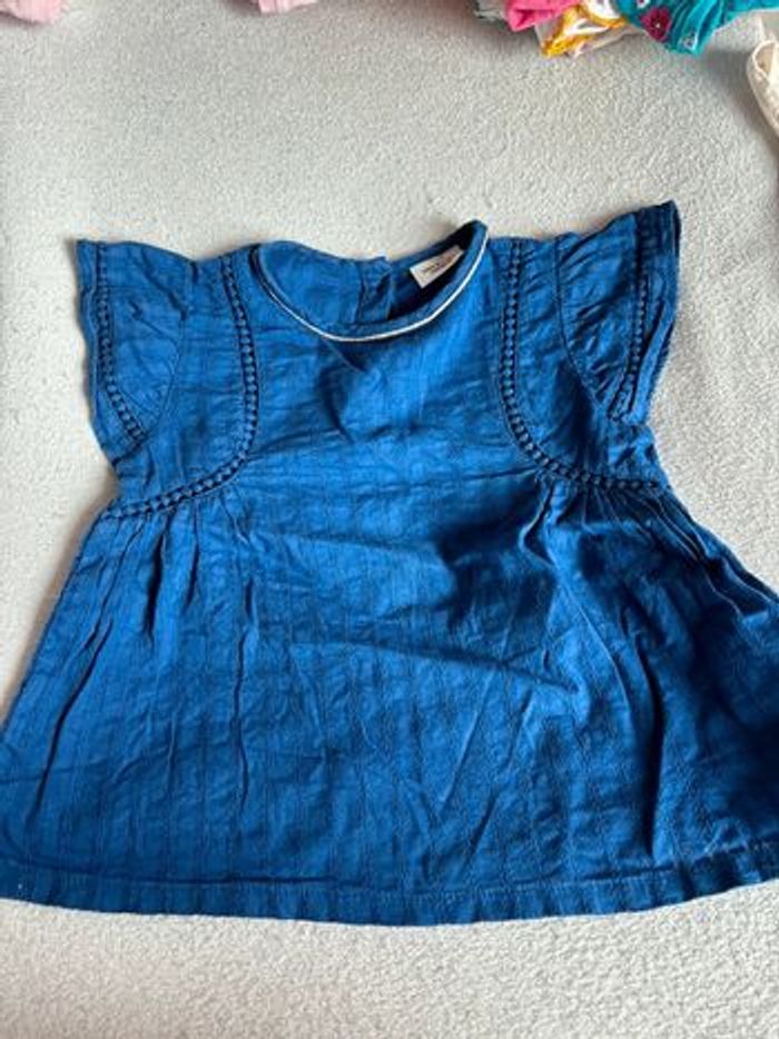 Blouse bleu roi
