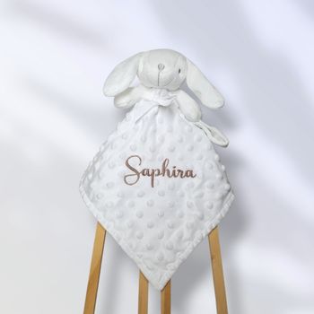 Doudou lapin personnalisé 