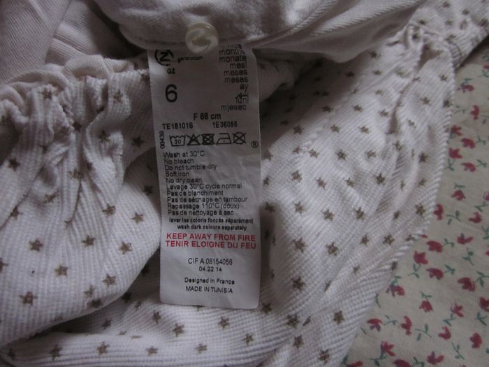 Robe boule en velours écru 6 mois - photo numéro 3