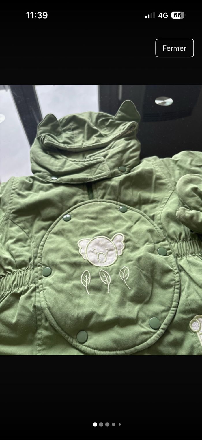 Manteau combinaison 3-6 mois - photo numéro 5