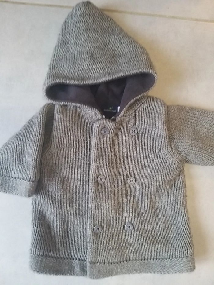 Lot de 2 vestes à capuche en 6 mois - photo numéro 3