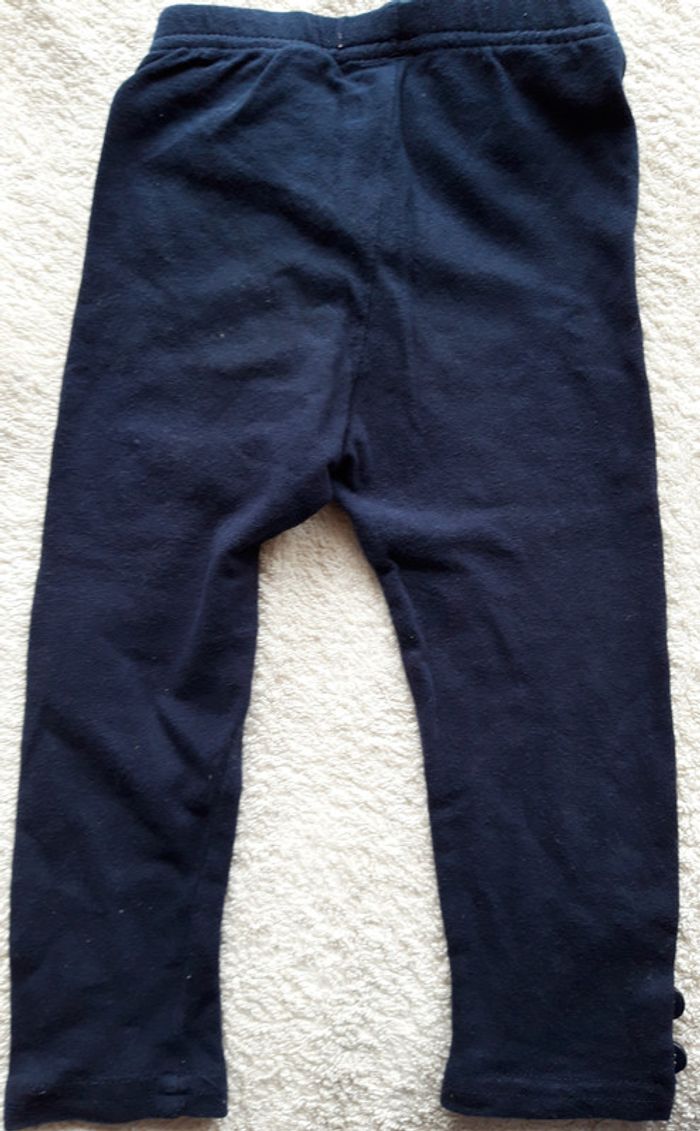 Legging fille bleu marine 18-24 mois - photo numéro 3