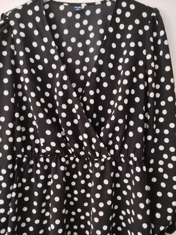 Robe noire a pois M - photo numéro 4