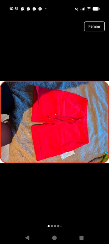 : Short fluide rouge vif - Fafa Paris - Neuf avec étiquette