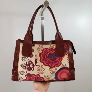 Lot 2 sacs desigual colorés motifs bohème ethnique porté main et bandoulière S041